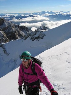 Op de noordgraat van de Piz Palu, 2005